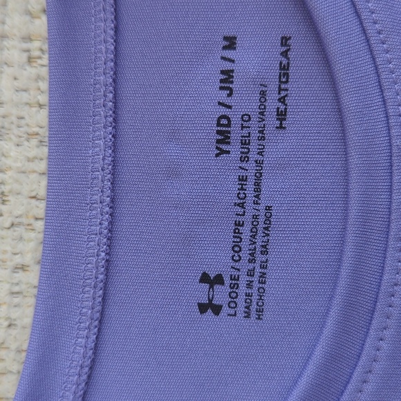 Youth Medium Purple Soccer Activewear Shirt - Under Armour - Picture 3 of 6